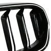 2021-2024 BMW 5-serie G30 G31 G38 dobbel lamell foran nyregriller blank svart Generisk