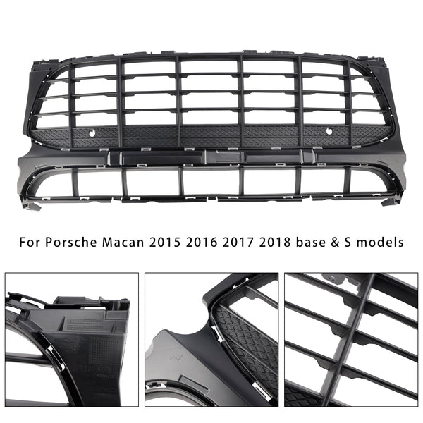 2015-2018 Porsche Macan Black Front Bumper Grill Grille 95B807683H1E0 Generisk