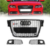 2009-2012 Audi A4/A4 Avant/S4 B8 Exchange RS4-stijl Honingraat Sport Mesh Hex Grill Algemeen