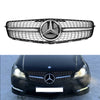 Griglia per paraurti anteriore Mercedes W204 Classe C C300 C350 Diamond Benz 2008-2014 con emblema a LED