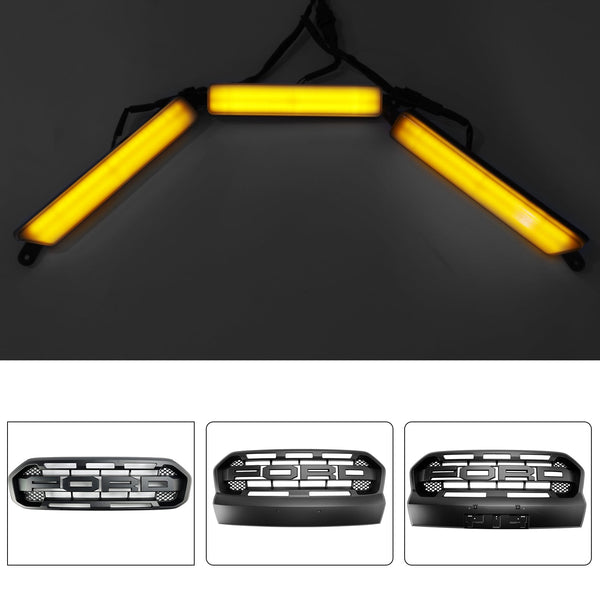 2019-2023 Ford Ranger T8 Ranger Raptor Style přední nárazník Gril Grill LED Light Generic