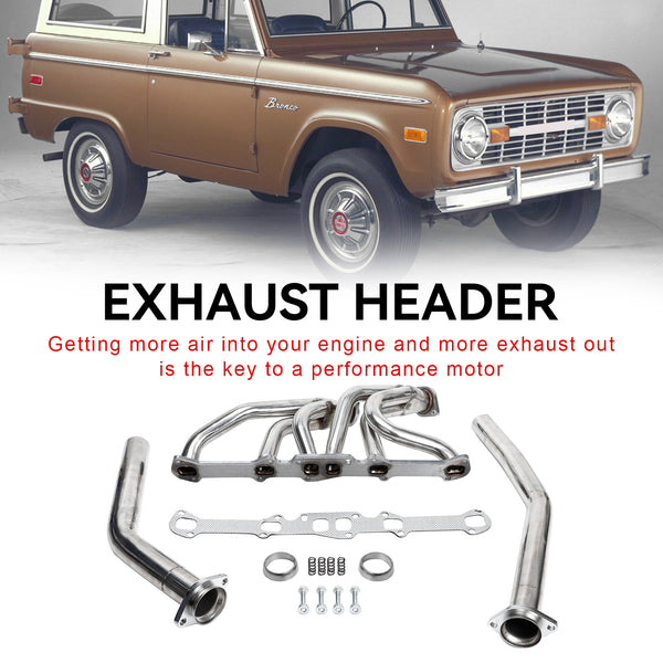 1961-1966 Ford Econoline 2,4 L, 2,8 L Collecteurs d'échappement en acier inoxydable pour Ford Mustang Generic