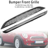 2002-2006 Mini Cooper R50 R52 R53 2Pcs Honeycomb Mesh Front Grille Grill