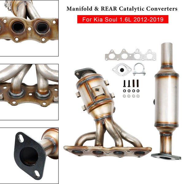 Kia Soul 1.6L 2012-2019 Manifold & Rear Catalytic Converters