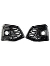 RSQ5 Style Front Fog Lamp Grille Cover Fit Audi Q5 SQ5 S-Line 2021-2025 Black