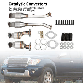 2012-2016 Nissan NV1500 4.0L Catalytic Converter Set 17171 17172 18219 18218 Generic