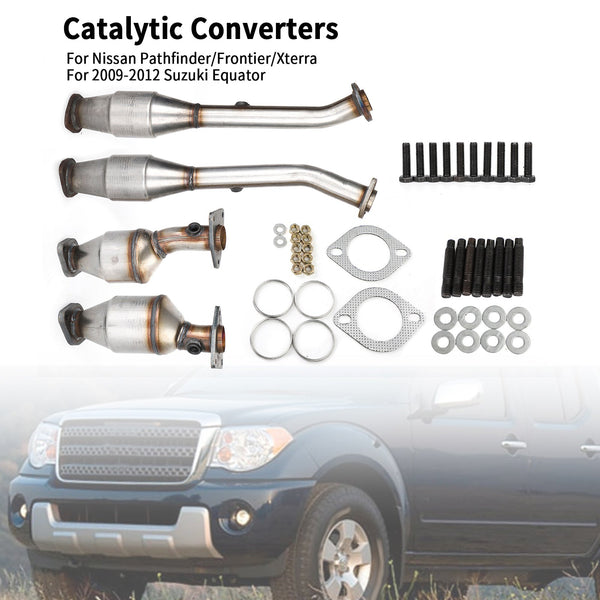 2005-2014 Nissan Frontier 4.0L Catalytic Converter Set 17171 17172 18219 18218 Generic