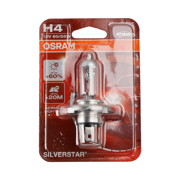 OSRAM Motorcycle Lamp Silverstar H4 P43T 12V 60/55W 64193SVS Generic