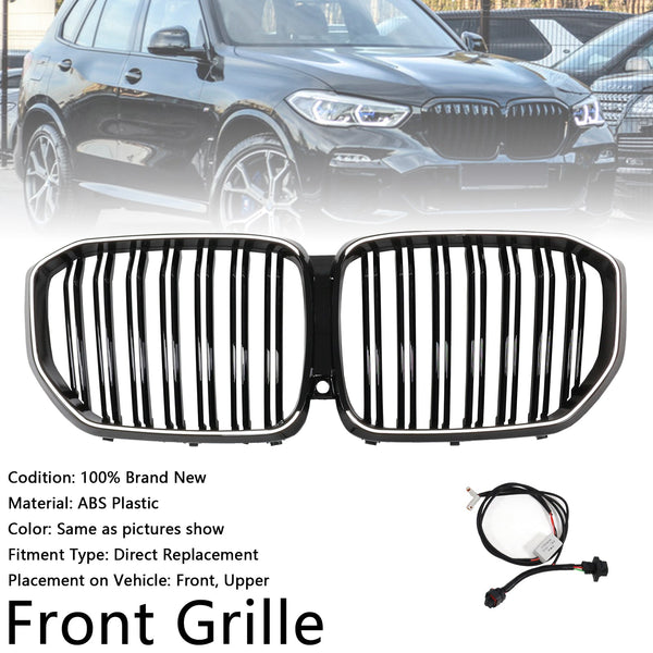 2019-2022 BMW X5 G05 M-Performance dobbel lamell svart nyregitter foran 51137454887 Generisk