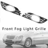 2007 Mercedes-Benz E-Class W211 E280 Front Fog Light Grill Chrome Trim Cover Set 2118850822