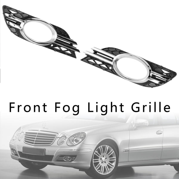 2007 Mercedes-Benz E-Class W211 E280 Front Fog Light Grill Chrome Trim Cover Set 2118850822