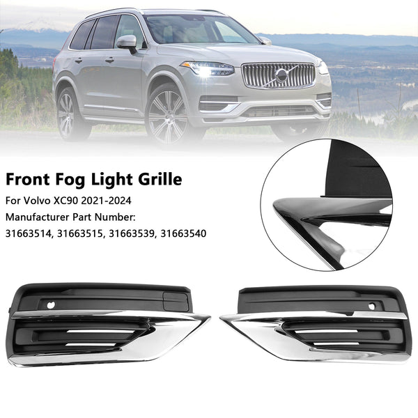 2021-2024 Volvo XC90 2PCS Paraurti anteriore Griglia fendinebbia Griglia fendinebbia generica