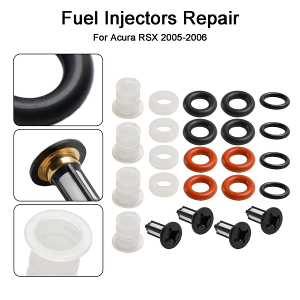 2004-2008 Acura TSX Fuel Injector Repair O-rings Seals Kit 16450-PRB-A01 Generic