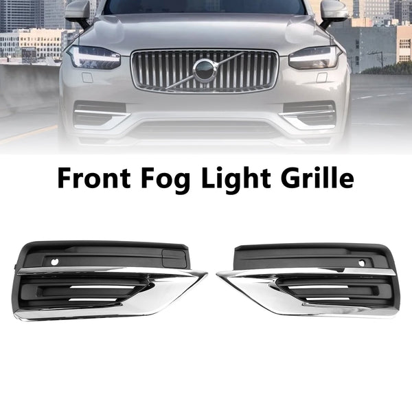 2021-2024 Volvo XC90 2PCS Front Bumper Fog Grille Fog Lamp Grille