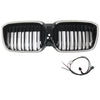 2022-2024 BMW IX3 G08 LCI DOBBEL LAVER GLOSS SVART FRONT NYRET GRILL GRILLER Generisk