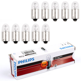 10pcs For Philips 13913 24V2W T2W BA9s 3200K Standard Signaling Lamp Bulbs Generic