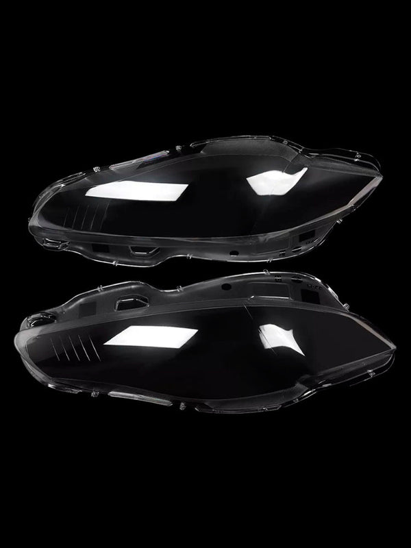 Pair Front Headlight Lens Cover Shell Clear For Jaguar XJ XJL 2010-2019