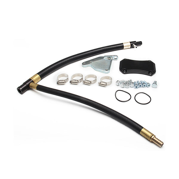 High Flow Intake Elbow Intake Bridge Pipe Kit+EGR Valve Cooler Delete Kit For 2011-2015 GMC Chevy Duramax 6.6L LML