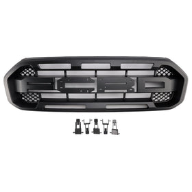 2019-2023 Ford Ranger Žádné přední kamery černý dravtor styl přední nárazníkové mřížky gril generic