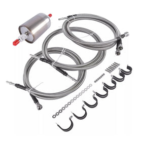 2001-2003 Chevy Silverado 2500 HD 3500 Stainless Steel Braided Fuel Lines Kit 819-840 15043857 Generic