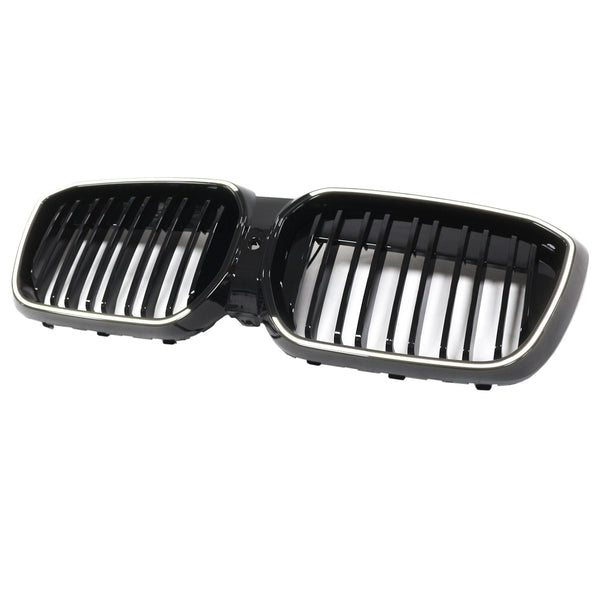 2022-2024 BMW IX3 G08 LCI DOBBEL LAVER GLOSS SVART FRONT NYRET GRILL GRILLER Generisk