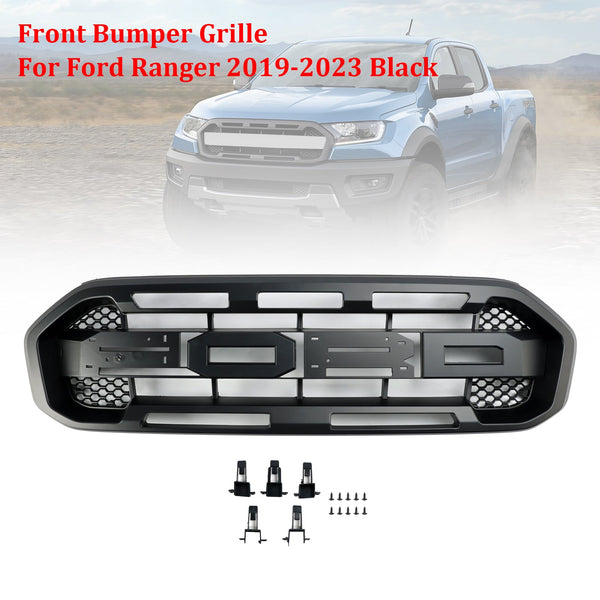 Ford Ranger 2019-2023 Black Raptor Style Front Bumper Grill Grille Generic