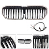 2019-2022 BMW 7-serie G11 G12 Enkel lamell glans sort frontgrill Generisk