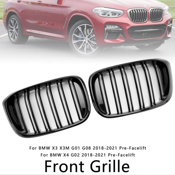 2018-2021 BMW X4 G02 X3 G01 G08 Pre LCI Front Kidney Grille Mesh Grill 51138469959 Generic