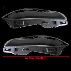 Pair Front Headlight Lens Cover Shell Clear For Jaguar XJ XJL 2010-2019
