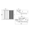 Manuelle, ausziehbare, herunterklappbare Trittstufe aus Aluminium für Wohnmobile, Wohnmobile, Wohnmobile, Wohnwagen, Generic