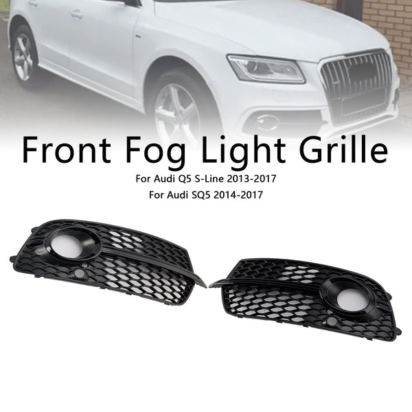 2014-2017 Audi SQ5 svart frontstøtfanger tåkelys Grillgitter 8R0807681S 8R0807682N 8R0807682N 8R0807681S Generisk