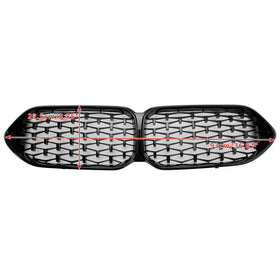 2020-2023 BMW 2 Serie F44 Coupe M Diamant Glanzend Zwart Grille Grill 51135A39378 Generiek