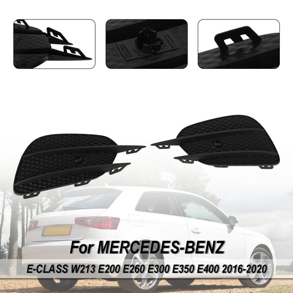 2016-2020 Benz E-CLASS W213 E200 E260 E300 E350 E400 2 pièces pare-chocs calandre antibrouillard garniture de calandre 2138856800 générique