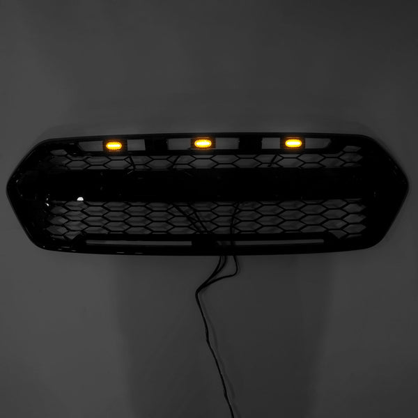 2018-2023 Ford Transit Custom Trail w/ 3led Raptor Style ne MSRT Custom Gloss Black Front Bumper Grille 2467234 Generic