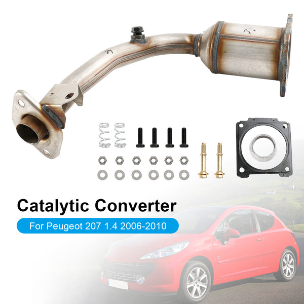 Peugeot 207 1.4 2006-2010 Front Catalytic Converter w/Fitting Kit Generic