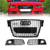 2009-2012 Audi A4/A4 Avant/S4 B8 Exchange RS4-stijl Honingraat Sport Mesh Hex Grill Algemeen