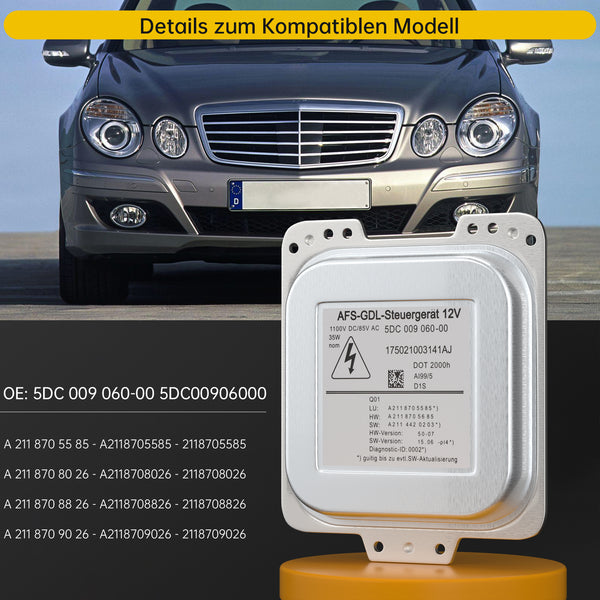 Benz E-Klasse W211 Xenon-forlygtestyringsenhed 2118705585 5DC00906000 2118709026