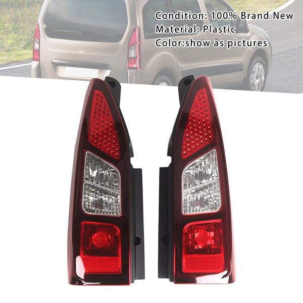 2012-2018 Peugeot Partner Citroen Berlingo Left+Right Tail Rear Light Assembly 9677205180 9677205080 Generic