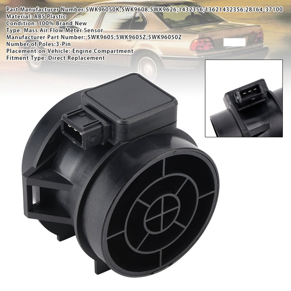 Mass Air Flow Meter Sensor For BMW 3 5 Series E46 E39 E36 Z3 1999-2006 5WK9605