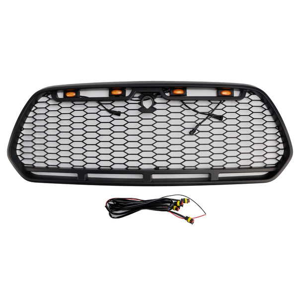 Matt svart frontstøtfangergrill Passer til Ford Transit MK8 2015-2018 Raptor m/LED