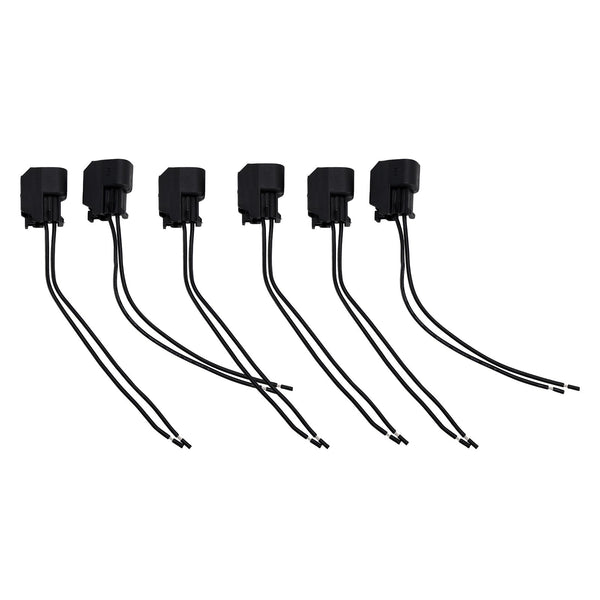 6-EV6 Fuel Injector Connector Plug Clip Pigtail Quick Disconnect Fit Hyundai