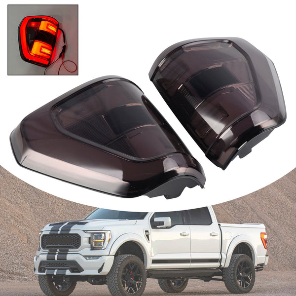 2021-På Ford F150 Venstre & Høyre baklys glødelampe oppgradert Raptor-stil LED FO2818159 Generisk
