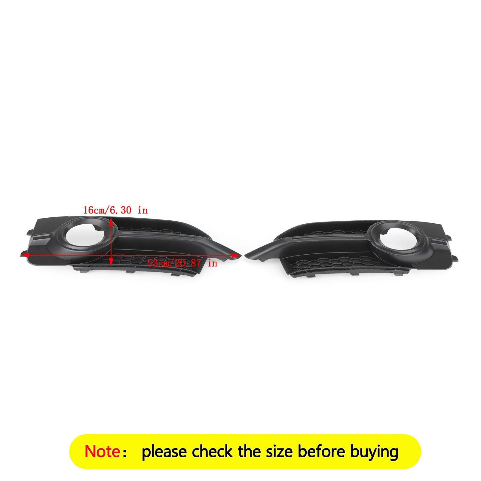 2011-2014 Audi A1 8X S-Lijn 2 STKS Voorbumper Mistlamp Cover Grille 8X0807682B