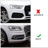 2013-2017 Audi Q5 S-Line SQ5 Svart Krom främre stötfångare Dimljusgaller 8R0807682N 8R0807681S Generic