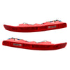 Left&Right Rear Bumper Reflector Tail Light Lamp Red Lens For Audi Q7 2007-2015