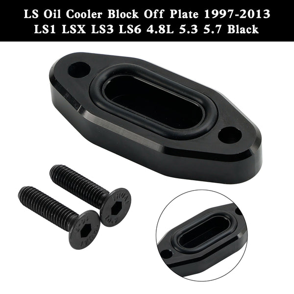 1997-2003 GM LS Series LS1 LSX LS3 LS6 4.8L 5.3 5.7 Blk Oil Cooler Block Off Plate R5134 Generic