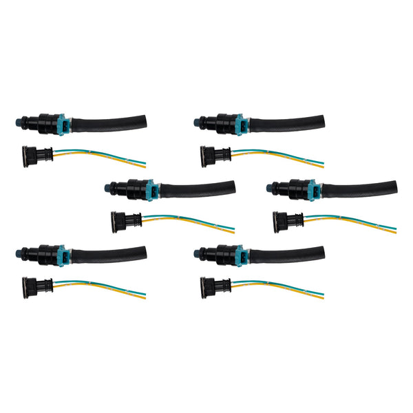 6PCS Fuel Injector 0280150036 Fit Mercedes-Benz 280SEL 450SE 280SEL 4.5L V8