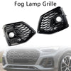 RSQ5 Style Front Fog Lamp Grille Cover Fit Audi Q5 SQ5 S-Line 2021-2025 Black
