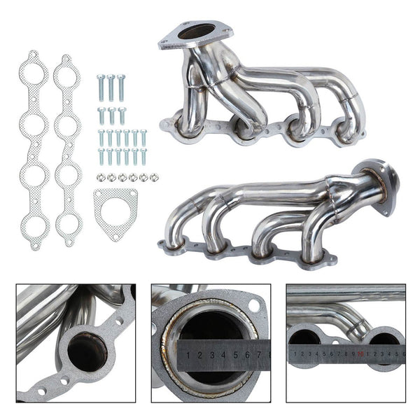 2002-2013 Chevy Silverado 1500 4.8L 5.3L 6.0L 6.2L Exhaust Headers