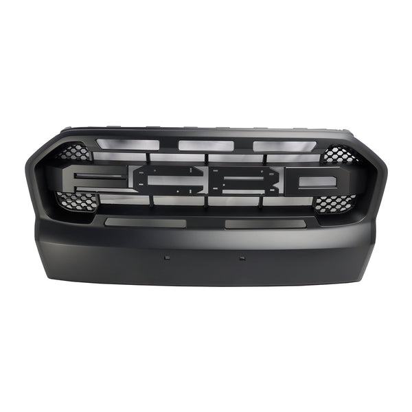 Mattschwarzer Frontstoßstangengrill im Ranger-Raptor-Stil, passend für Ford Ranger 2015–2019 T7